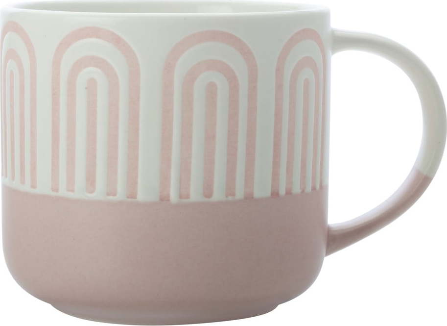 Růžový porcelánový hrnek 400 ml Arches – Maxwell & Williams Maxwell & Williams