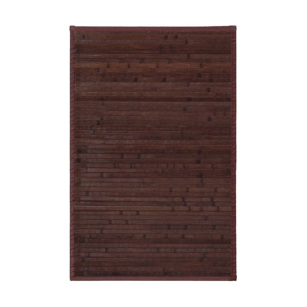 Tmavě hnědý bambusový koberec 60x90 cm – Casa Selección Casa Selección