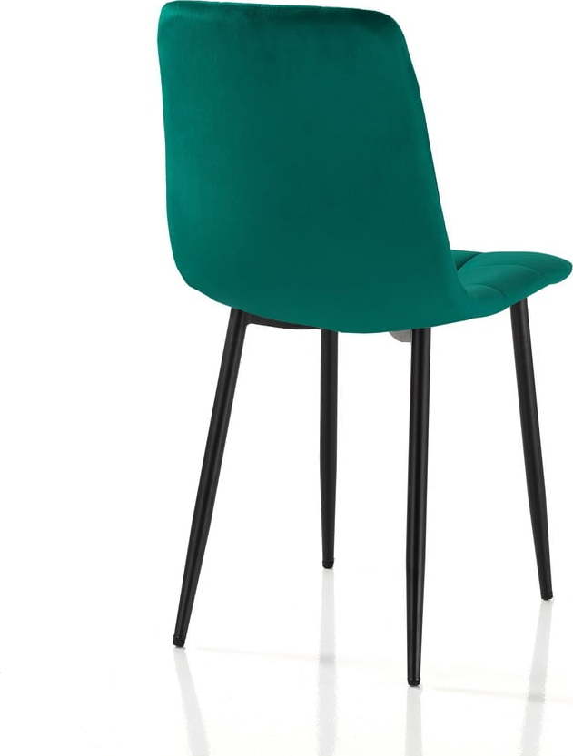 Zelené sametové jídelní židle v sadě 2 ks Faffy – Tomasucci Tomasucci