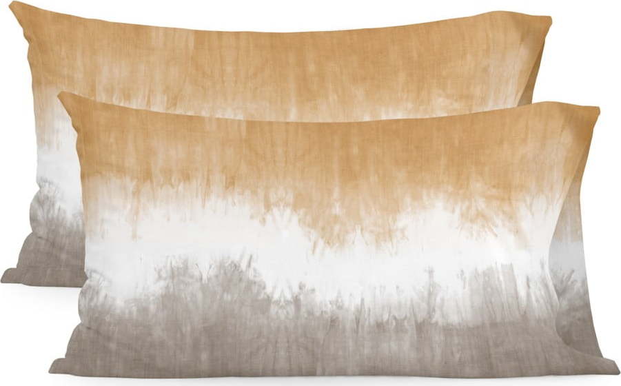 Bavlněné povlaky na polštáře v sadě 2 ks 50x75 cm Tie dye – Blanc Blanc