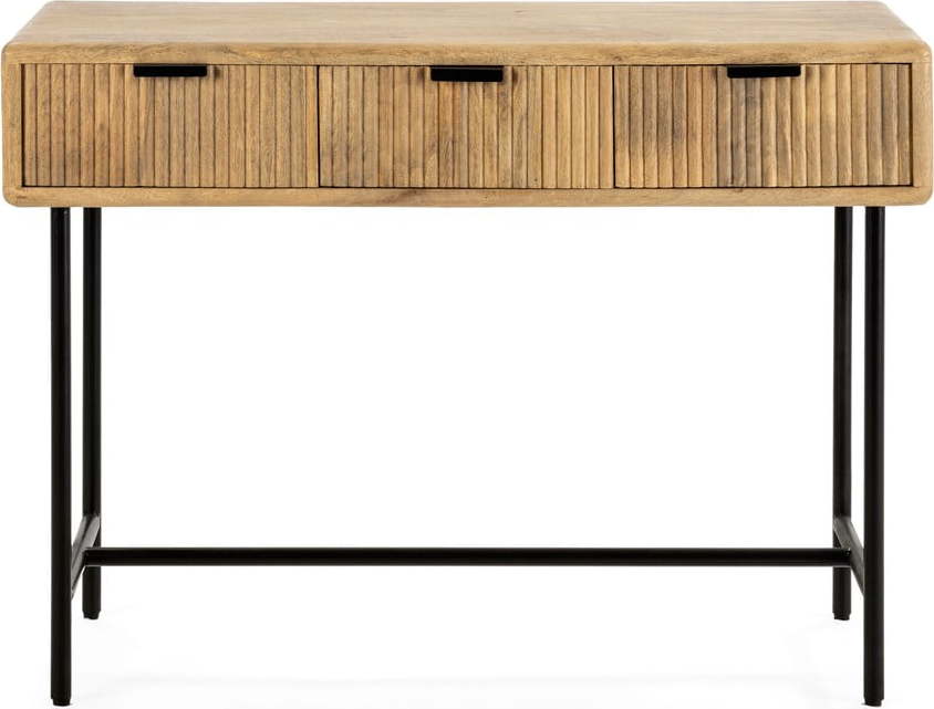 Konzolový stolek z mangového dřeva v přírodní barvě 38x100 cm Mundra – Marckeric Marckeric