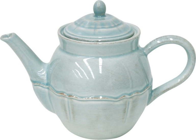 Modro-yrkysová konvice na čaj z kameniny 1