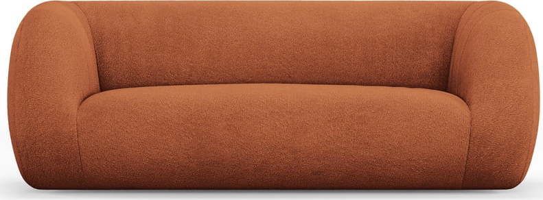 Oranžová pohovka z textilie bouclé 210 cm Essen – Cosmopolitan Design Cosmopolitan design