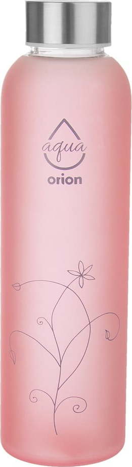 Růžová skleněná lahev 600 ml Adela – Orion Orion