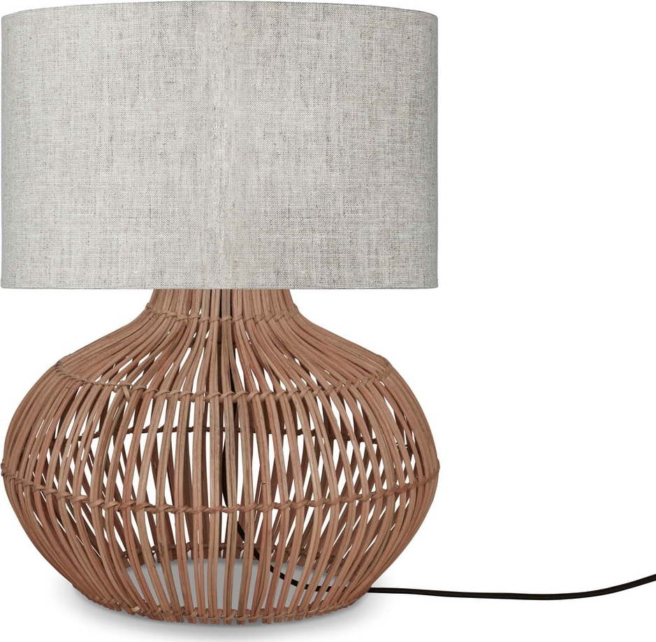 Stolní lampa s textilním stínidlem v krémovo-přírodní barvě (výška 48 cm) Kalahari – Good&Mojo Good&Mojo