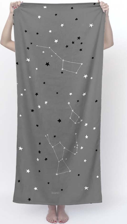 Tmavě šedá osuška 70x150 cm Constellation – Blanc Blanc