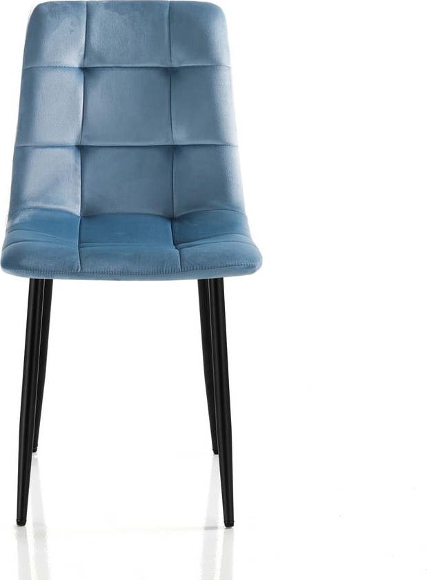 Modré sametové jídelní židle v sadě 2 ks Faffy – Tomasucci Tomasucci
