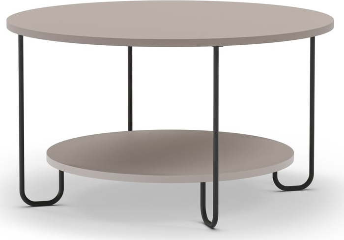 Šedý kulatý konferenční stolek ø 80 cm Tonka – Marckeric Marckeric