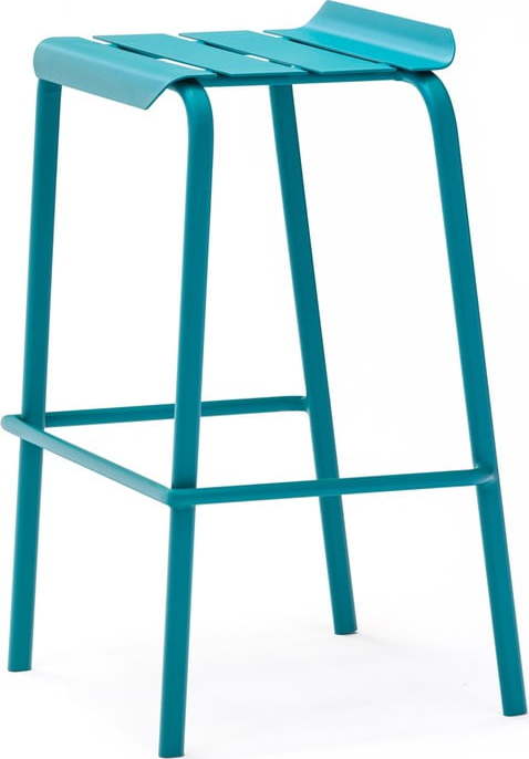 Modré kovové zahradní barové židle v sadě 4 ks Alicante – Ezeis Ezeis